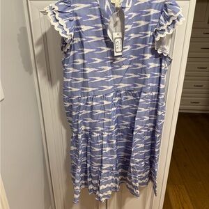 Blue and White Dress